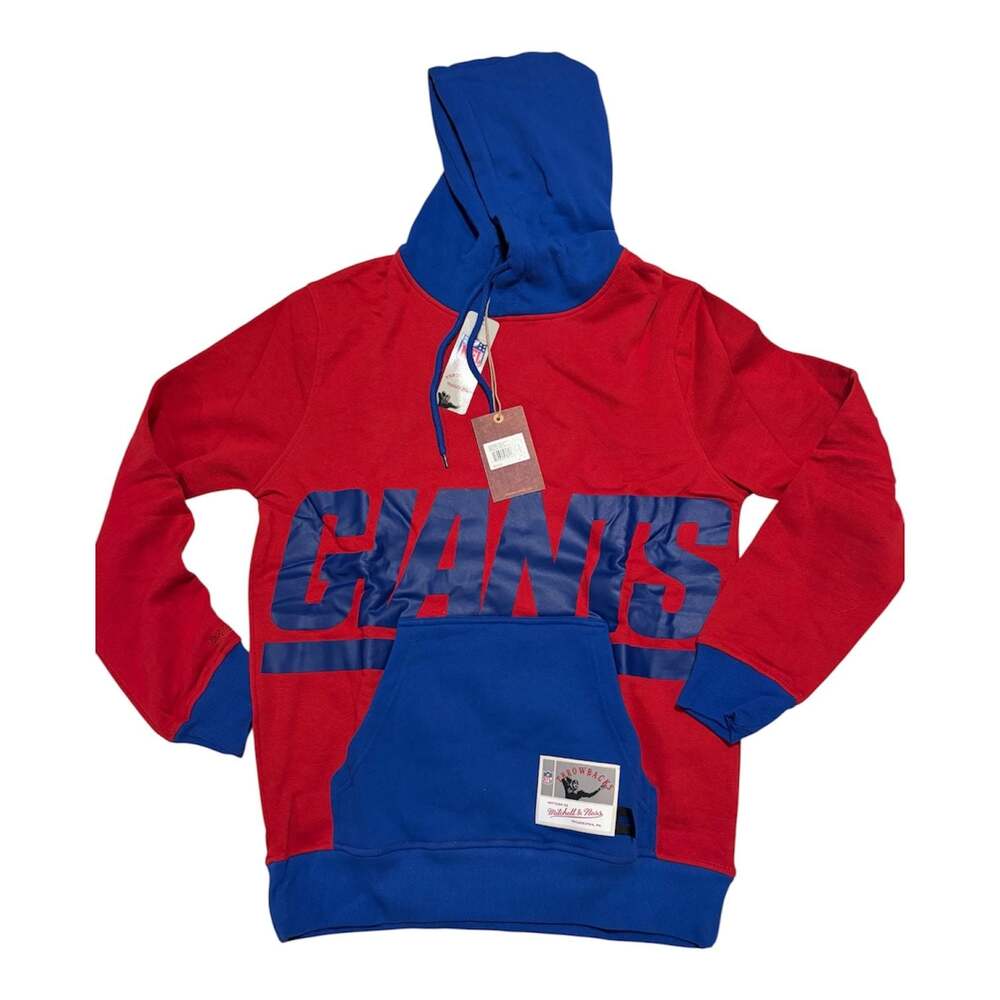 New York Giants Mitchell & Ness Big Face Hoodie 5.0,